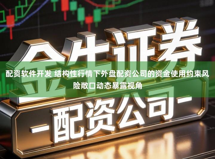 配资软件开发 结构性行情下外盘配资公司的资金使用约束风险敞口动态暴露视角